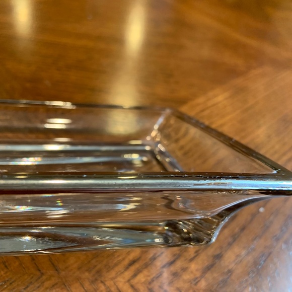 Venezia Glass Rectangular Tray Handcrafted with Real Silver 10" x 5.5" - Picture 9 of 14